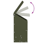 Chicken Feeder Olive Green 21 x 16 x 33 cm Cold-Rolled Steel