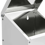 Chicken Feeder Silver 21 x 16 x 33 cm Galvanised Steel