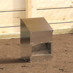 Chicken Feeder Silver 21 x 16 x 33 cm Galvanised Steel