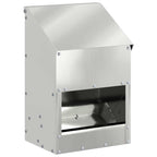 Chicken Feeder Silver 21 x 16 x 33 cm Galvanised Steel