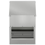 Chicken Feeder Silver 21 x 16 x 33 cm Galvanised Steel