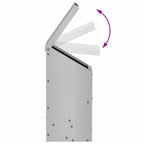 Chicken Feeder Silver 21 x 16 x 33 cm Galvanised Steel