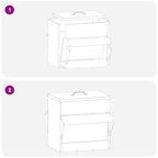 Chicken Feeder Black 40.5 x 45 x 41 cm Cold-Rolled Steel