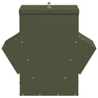 Chicken Feeder Olive Green 40.5 x 45 x 41 cm Cold-Rolled Steel