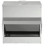 Chicken Feeder Silver 40.5 x 45 x 41 cm Galvanised Steel
