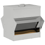 Chicken Feeder Silver 40.5 x 45 x 41 cm Galvanised Steel