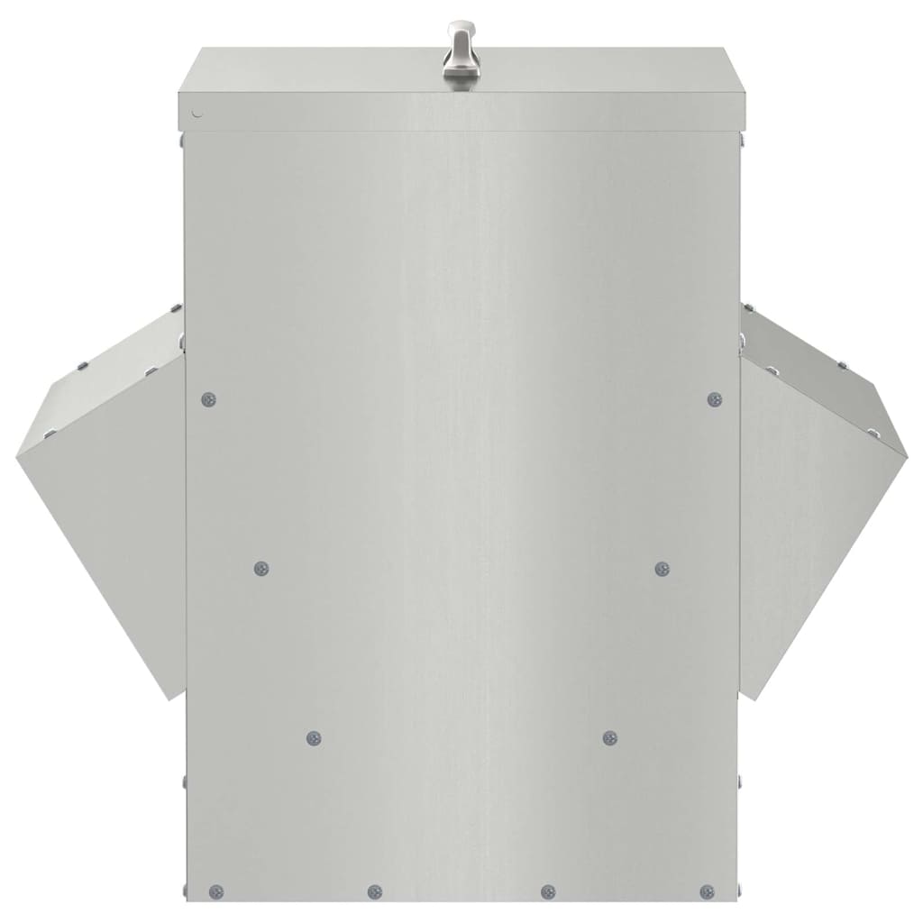 Chicken Feeder Silver 40.5 x 45 x 41 cm Galvanised Steel