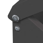 Chicken Feeder Black 13 x 12 x 51 cm Cold-Rolled Steel