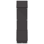 Chicken Feeder Black 13 x 12 x 51 cm Cold-Rolled Steel