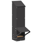 Chicken Feeder Black 13 x 12 x 51 cm Cold-Rolled Steel
