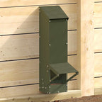 Chicken Feeder Olive Green 13 x 12 x 51 cm Cold-Rolled Steel