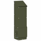 Chicken Feeder Olive Green 13 x 12 x 51 cm Cold-Rolled Steel