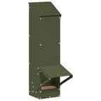 Chicken Feeder Olive Green 13 x 12 x 51 cm Cold-Rolled Steel
