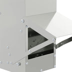 Chicken Feeder Silver 13 x 12 x 51 cm Galvanised Steel