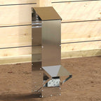 Chicken Feeder Silver 13 x 12 x 51 cm Galvanised Steel