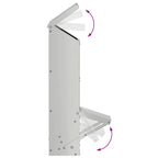 Chicken Feeder Silver 13 x 12 x 51 cm Galvanised Steel