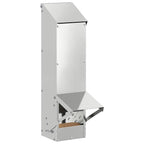 Chicken Feeder Silver 13 x 12 x 51 cm Galvanised Steel