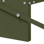 Chicken Treadle Feeder Olive Green 48.5 x 39.5 x 19 cm
