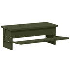 Chicken Treadle Feeder Olive Green 48.5 x 39.5 x 19 cm