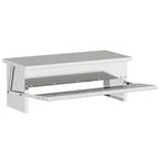 Chicken Treadle Feeder Silver 48.5 x 39.5 x 19 cm