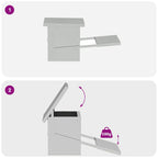 Chicken Treadle Feeder Silver 48.5 x 39.5 x 19 cm