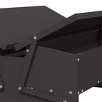 Chicken Treadle Feeder Black 75 x 53 x 20.5 cm