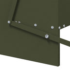 Chicken Treadle Feeder Olive Green 75 x 53 x 20.5 cm