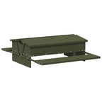 Chicken Treadle Feeder Olive Green 75 x 53 x 20.5 cm
