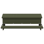 Chicken Treadle Feeder Olive Green 75 x 53 x 20.5 cm
