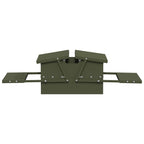 Chicken Treadle Feeder Olive Green 75 x 53 x 20.5 cm