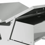 Chicken Treadle Feeder Silver 75 x 53 x 20.5 cm