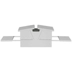 Chicken Treadle Feeder Silver 75 x 53 x 20.5 cm