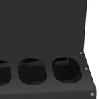 Chicken Feeder Black 40 x 40 x 45 cm Cold-Rolled Steel