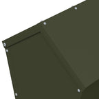 Chicken Feeder Olive Green 40 x 40 x 45 cm Cold-Rolled Steel