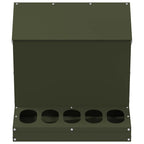 Chicken Feeder Olive Green 40 x 40 x 45 cm Cold-Rolled Steel