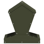 Chicken Feeder Olive Green 40 x 40 x 45 cm Cold-Rolled Steel