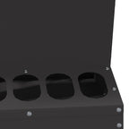 Chicken Feeder Black 30 x 30 x 39 cm Cold-Rolled Steel