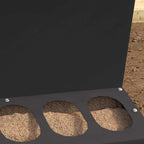 Chicken Feeder Black 30 x 30 x 39 cm Cold-Rolled Steel