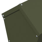 Chicken Feeder Olive Green 30 x 30 x 39 cm Cold-Rolled Steel
