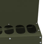 Chicken Feeder Olive Green 30 x 30 x 39 cm Cold-Rolled Steel
