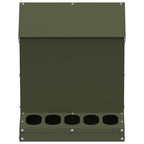 Chicken Feeder Olive Green 30 x 30 x 39 cm Cold-Rolled Steel