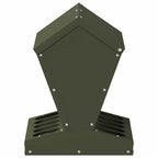 Chicken Feeder Olive Green 30 x 30 x 39 cm Cold-Rolled Steel