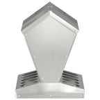 Chicken Feeder Silver 30 x 30 x 39 cm Galvanised Steel