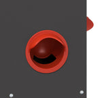 Chicken Feeder Black 32.5 x 20.5 x 43 cm Cold-Rolled Steel