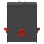 Chicken Feeder Black 32.5 x 20.5 x 43 cm Cold-Rolled Steel