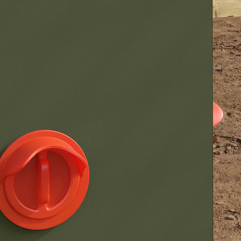 Chicken Feeder Olive Green 32.5 x 20.5 x 43 cm