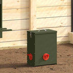 Chicken Feeder Olive Green 32.5 x 20.5 x 43 cm