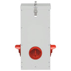 Chicken Feeder Silver 32.5 x 20.5 x 43 cm Galvanised Steel