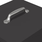 Chicken Treadle Feeder Black 25 x 42 x 40 cm Cold-Rolled Steel