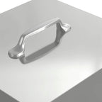 Chicken Treadle Feeder Silver 25 x 42 x 40 cm Galvanised Steel